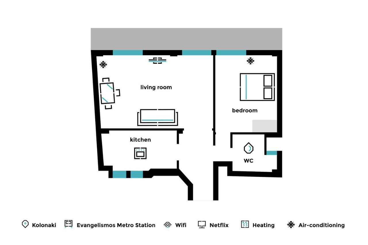 אתונה Desirable 1Bd Apartment In Kolonaki By Upstreet מראה חיצוני תמונה